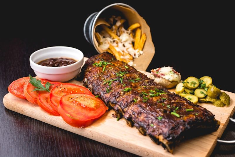 Smoked barbecue ribs at the Colorado BBQ Challenge