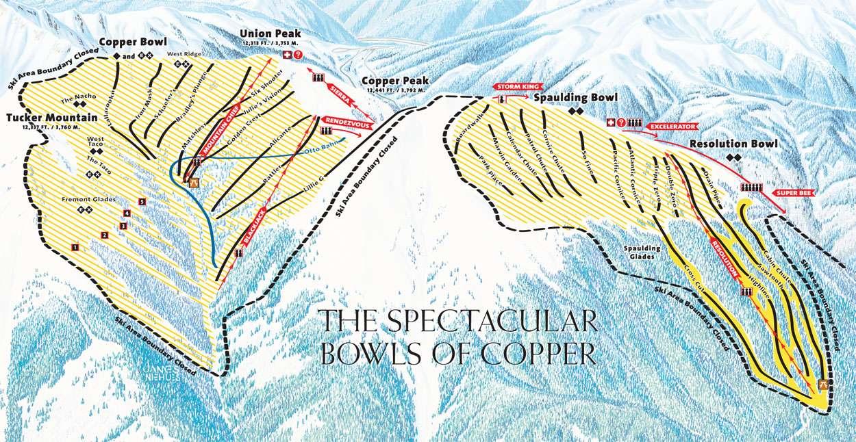 Copper Sticker Decal 5" Colorado Ski Mountain Snowboard Frisco XO 